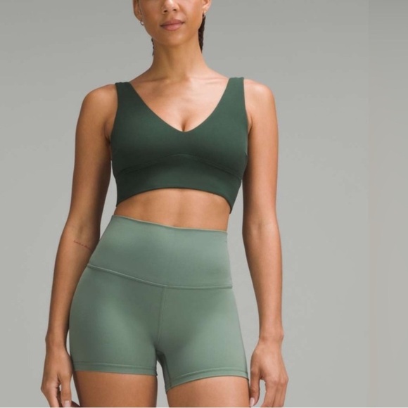 lululemon athletica Other - Lululemon Align V-Neck Bra *Light Support,
C/D Cup, Legacy Green, Size 10